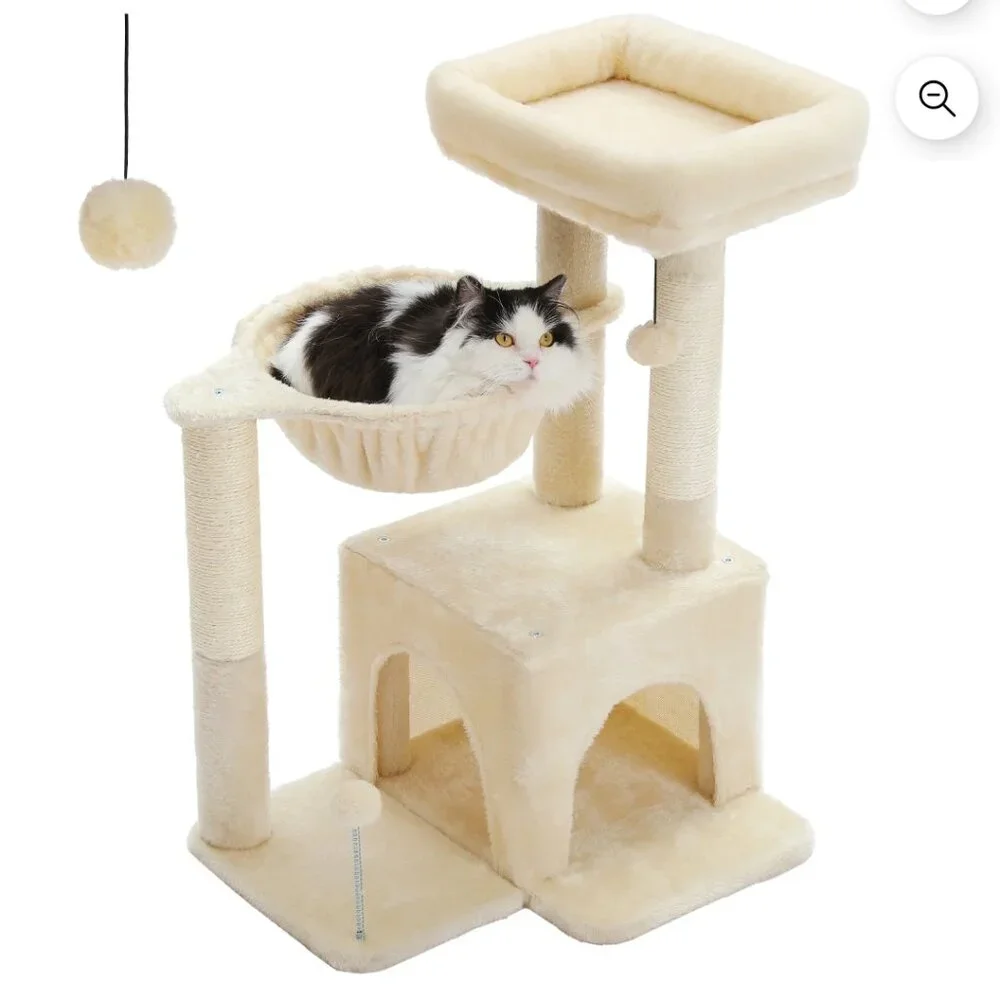NIB Luxury Multi-Level Cat Tree – Adjustable Design